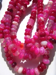 batch gergous BOTSWANA natural agate bead rondelle abacus cherry red beads 5X8mm --10strands 16inch