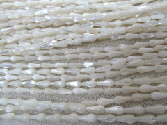 FREE SHIP--10strands genuine MOP shell Bergius,mother of pearl drop rice egg white coffee assortment
