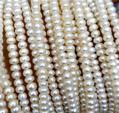 Wholesale 4x6 5x8 6x10mm full strand Genuine Pearl Bead rondelle pinwheel abaucs red white loose bea