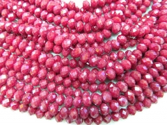 wholesale crystal like charm craft bead rondelle abacus faceted matt ruby red assortment jewelry bea