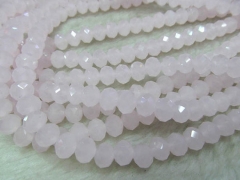 high quality crystal like charm craft bead rondelle abacus faceted matt pinkassortment jewelry beads