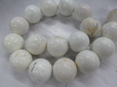 Wholesale 5strands 4-12mm Turquoise stone Round Ball White Green Blue Jewelry Bead
