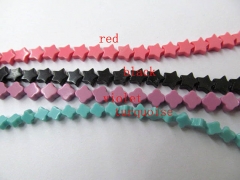 handmade 8mm 5strands turquoise bead,high quality star oranger multicolor loose bead