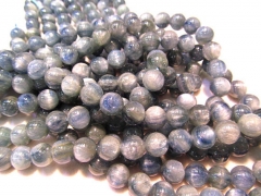 high quality 4mm full strand genuine BRAZIL kyanite crytal gemstone ,round ball blue jewelry beads