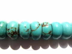 high quality bulk turquoise stone green jewelry beads 4x7mm--5strands 16inch/per strand