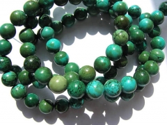 5strands 6-12mm high quality turquoise beads round ball coffee green jewelry beads