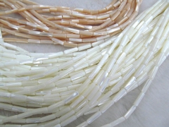 Genuine MOP shell mother of pearl  4-13mm 15.5inch column tube coffee mixed jewelry beads