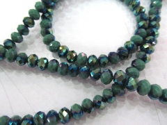 15%off--10strands 3x4 4x6 6x8 7x10mm fashion crystal like craft bead rondelle abacus faceted green g