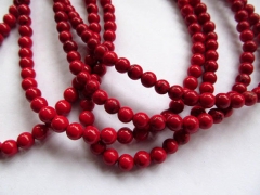 batch turquoise beads round ball hot red assortment jewelry beads 6mm--10strands 16inch/per strand