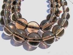 Wholesale 5srands 3-12mm smoky quartz bead round ball brown gemstone loose beads