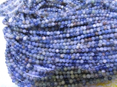 Wholesale 3 4 5 6 7 8 10mm 16inch Natural Kyanite DIY beads Round Ball Blue Loose Bead
