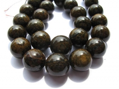 bulk natural bronzite gergous 10mm 5strands 16inch strand,round ball golden jewelry beads