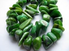 LOT genuine chrysoprase beads 6-10mm 2strands 16inch strand ,nuggets freeform irregular jewelry bead