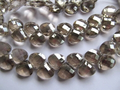 free ship--100pcs 7x7 10x10 13x13mm handmade crystal like charm craft bead teardrop onion faceted pi