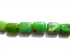 2strands 8-20mm genuine chrysoprase beads  ablong rectangle green olive