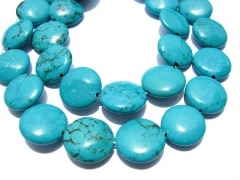 high qualit turquoise semi precious roundel coin disc green jewelry beads 10mm--3strands 16inch/per 