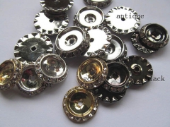 20%off-- 18mm 25mm 50pcs tone spacer &crystal rondelle abacus metal antique silver gold black mixed 