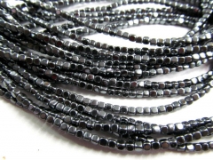 2strands 2mm 3mm 4mm high quality hematite bead square box cubic nugget crab matt assortment jewelry