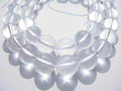 genuine rock crysal quartz 12mm 5strands 16inch strand,high quality round ball gergous jewelry beads