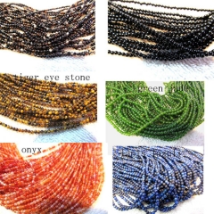 genuine agate beads 2mm 5strands 16inch strand ,high quality round ball grey black jewelry beads