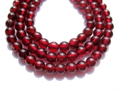 5strands 2 3 4 5 6mm genuine garnet for making jewelryr round ball crimsone red Burgundy jewelry bea