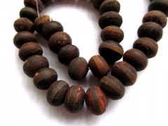 wholesale 2strands 10x14mm natural Agate for making jewelry rondelle abacus brown coffee black matte