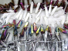 wholesale discount 5strands 20-40mm titanium quartz gergous branch feeform teeth assortment crystal 