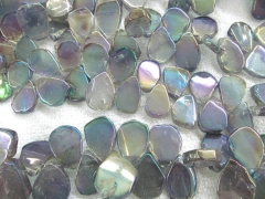 high quality 18-30mm 2strands Titanium quartz crystal freeform nuggets teardrop slab points drilled 