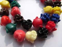 2strands 12-20mm gergous acrylic resin plastic buddha carved charm jewelry beads