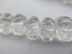 high quality 8x12 10x14 12x16mm full strand natural smoky quartz ,rock crystal quartz rondelle abacu
