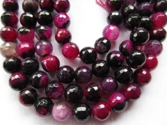 batch gergous agate bead round ball faceted rose fuchsia red black mixed crystal jewelry beads 6mm -