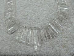 20% off --genuine rock crysal quartz 16-36mm 2strands 16inch strand,high quality column freeform spi