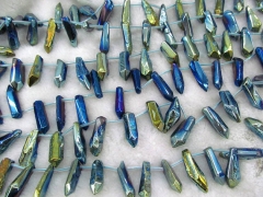 high quality 5strands 20-40mm titanium quartz gergous branch feeform teeth assortment jewelry bead
