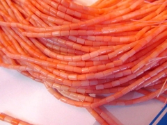 bulk handmade ocean coral 3x6mm 10strands 16inch/L,colunm tube hot red salmon pink white oranger mix