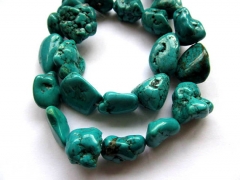 free ship--2strands 13-18mm high quality turquoise beads nuggets freeform tibetant jewelry beads