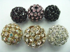handmade crystal ball,rhinestone ball, tone gold silver black with rainbow czech rhinestone jewelry 