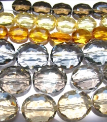 high quality crystal like charm craft bead oval egg faceted assortment bead 15x20mm--5strands 100pcs