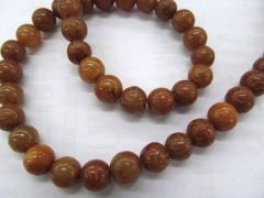 wholesale bulk agate bead round ball carved yellow assortment jewelry beads12mm--5strands 16inch/L