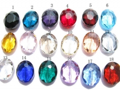 high quality 5strands 10-25mm Crystal like crystal beads egg oval Faceted Mystic blue Ocean blue gre