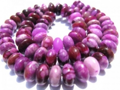 5strands  4x6 5x8 6x10mm jasper stone rondelle purple pink jasper gemstone jewelry beads