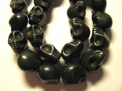 FREE SHIP--wholesale 10strands 10x12mm turquoise beads skeleton skull black jet multicolor assortmen