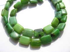 2strands 8-20mm genuine chrysoprase beads  ablong rectangle green olive