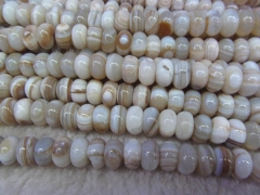 high quality natural Botswana Agate gemstone rondelle abacus white black jewelry beads 8x12 10x14 12