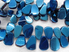 25-35mm 17inch /L Titanium quartz crystal freeform nuggets teardrop slab points drilled mixed jewelr