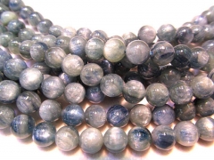 high quality 4mm full strand genuine BRAZIL kyanite crytal gemstone ,round ball blue jewelry beads