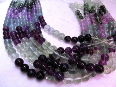 new color batch high quality genuine rainbow fluorite round ball jewelry beads10mm--5strands 16"/per