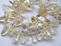 bulk genuine citrine quartz freeform irregular branch yellow jewelry beads 10-20mm --5strands