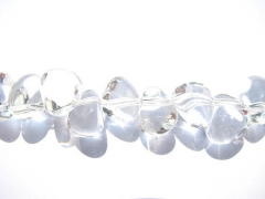 genuine rock crysal quartz 8-12mm 2strands 16inch strand,freeform chips branch white jewelry beads