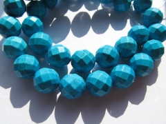 5strands 4-12mm turquoise beads round ball faceted blue green mixed jewelry beads