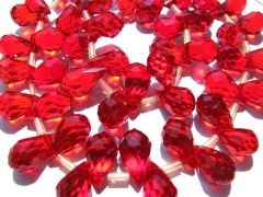 high quality crystal like charm craft drop onion faceted crimson assortment jewelry beads 8x15mm 5st
